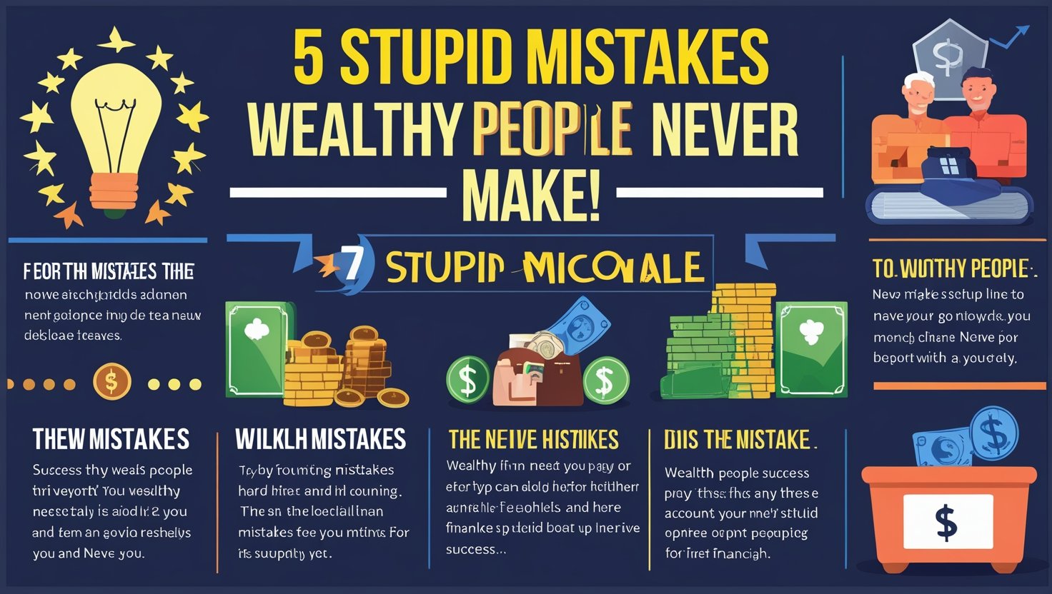 5 STUPID Mistakes WEALTHY People Never Make!